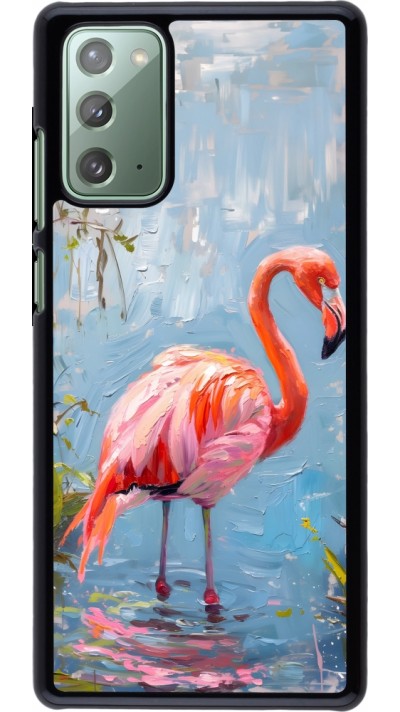 Samsung Galaxy Note 20 Case Hülle - Paint Flamingo