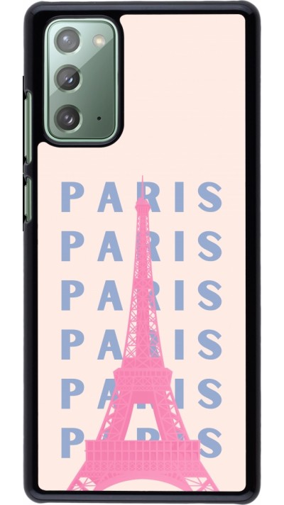 Samsung Galaxy Note 20 Case Hülle - Paris Pink Print