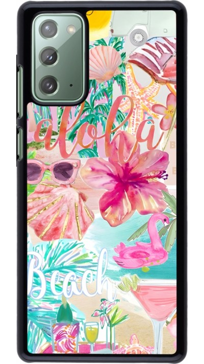 Samsung Galaxy Note 20 Case Hülle - Preppy Collage Aloha