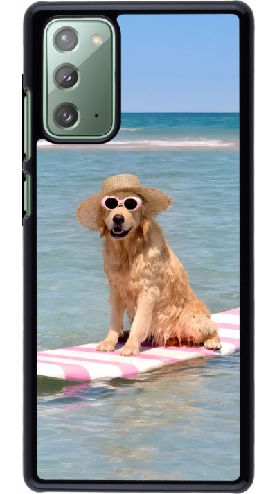 Samsung Galaxy Note 20 Case Hülle - Summer Dog on Paddle