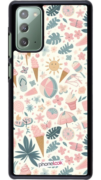 Samsung Galaxy Note 20 Case Hülle - Sommer Pink Muster