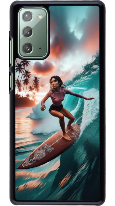 Samsung Galaxy Note 20 Case Hülle - Surferin aus Bali