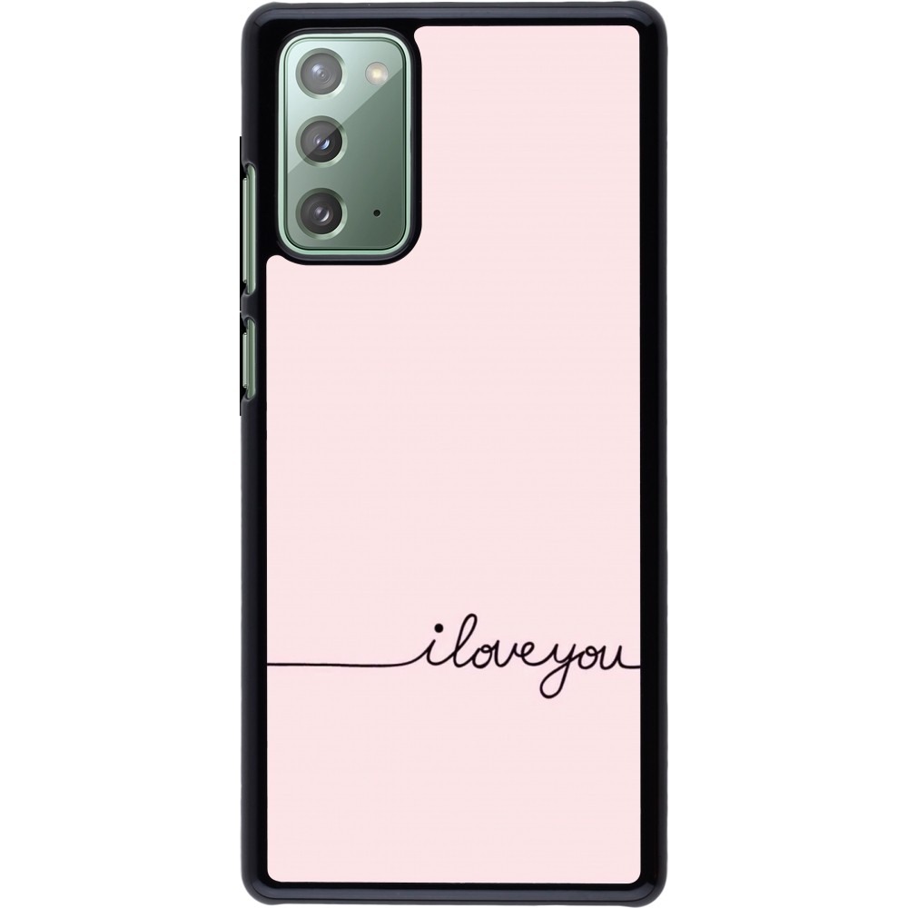 Samsung Galaxy Note 20 Case Hülle - Valentine 2023 i love you writing