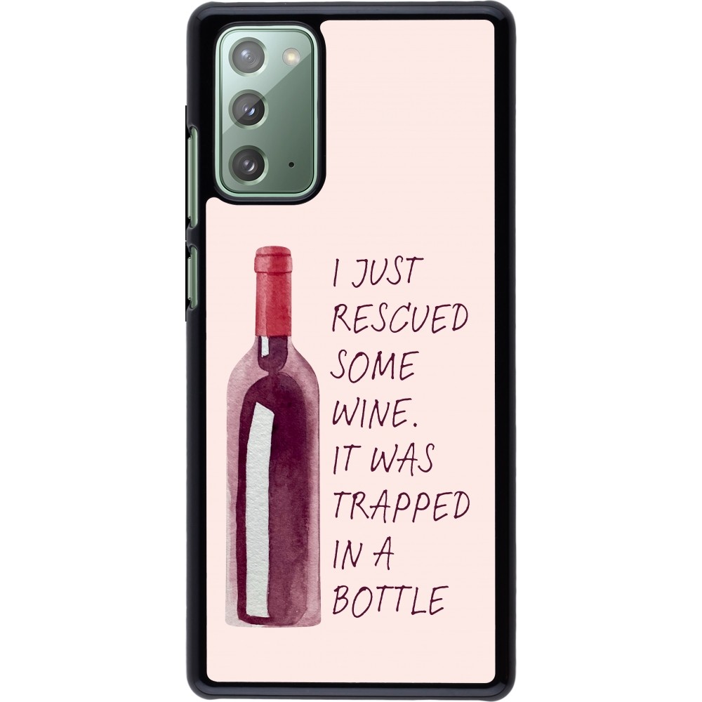 Samsung Galaxy Note 20 Case Hülle - I just rescued some wine