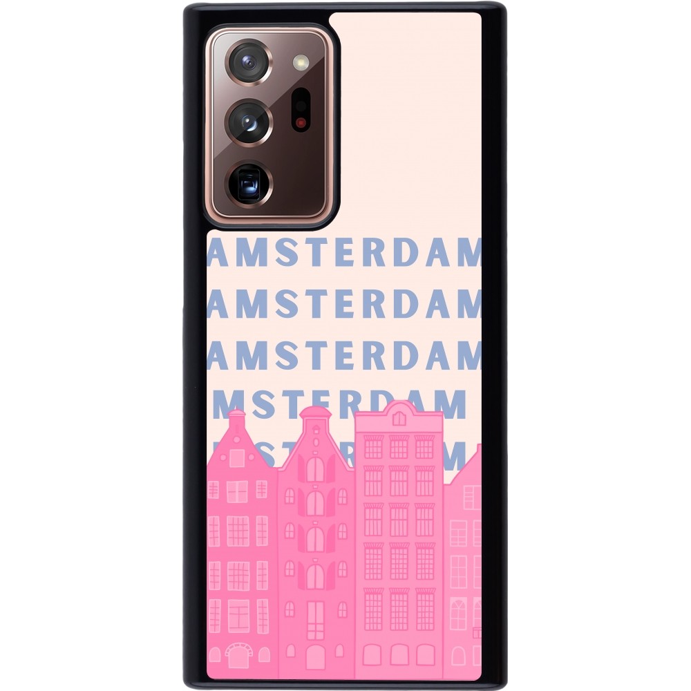 Samsung Galaxy Note 20 Ultra Case Hülle - Amsterdam Pink Print