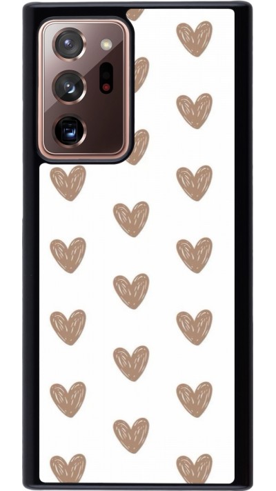 Samsung Galaxy Note 20 Ultra Case Hülle - Autumn 2024 brown hearts