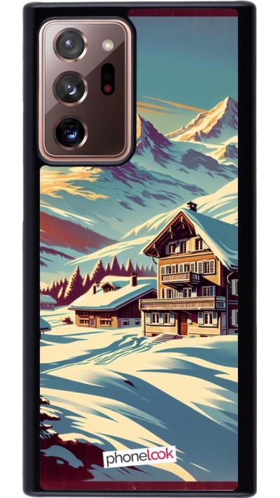 Samsung Galaxy Note 20 Ultra Case Hülle - Chalet Berg verschneit