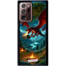 Samsung Galaxy Note 20 Ultra Case Hülle - Drache Fliegend Wald Schatz