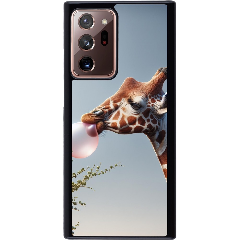 Samsung Galaxy Note 20 Ultra Case Hülle - Giraffe mit Blase