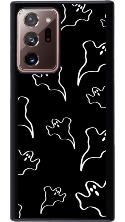 Samsung Galaxy Note 20 Ultra Case Hülle - Halloween 2024 black and white ghosts