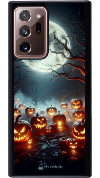 Samsung Galaxy Note 20 Ultra Case Hülle - Halloween 2024 Viele Kuerbisse