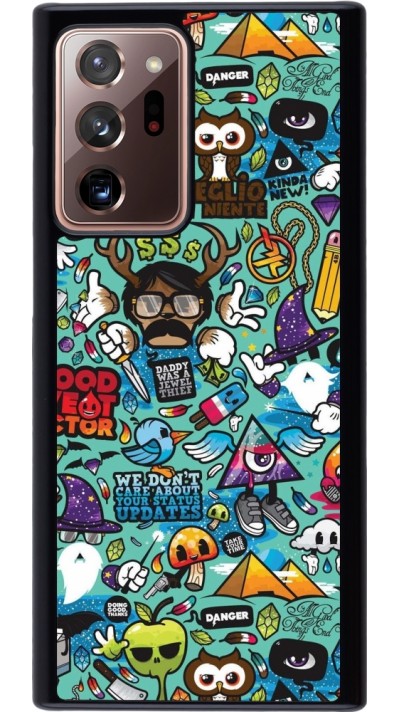 Samsung Galaxy Note 20 Ultra Case Hülle - Mixed Cartoons Turquoise