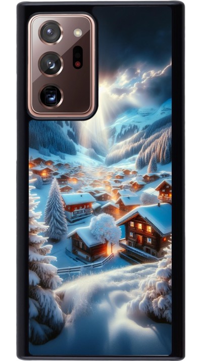 Samsung Galaxy Note 20 Ultra Case Hülle - Berg Schnee Licht