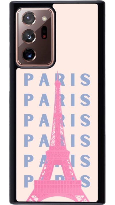 Samsung Galaxy Note 20 Ultra Case Hülle - Paris Pink Print