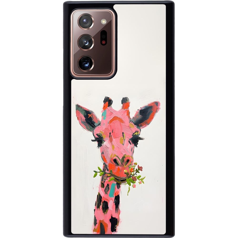 Samsung Galaxy Note 20 Ultra Case Hülle - Pink Girafe Paint