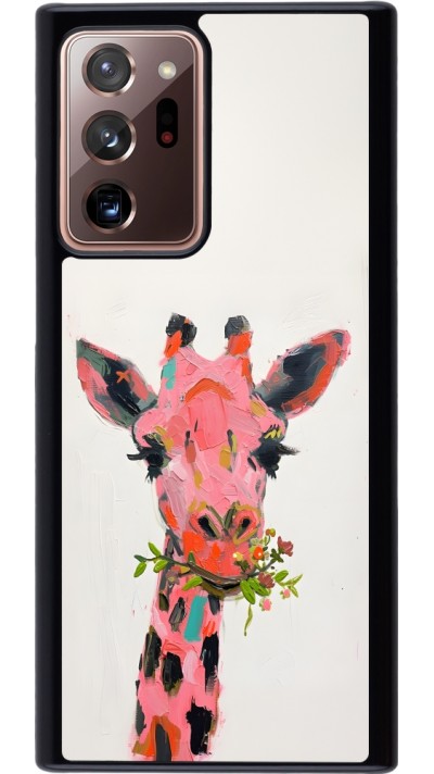 Samsung Galaxy Note 20 Ultra Case Hülle - Pink Girafe Paint