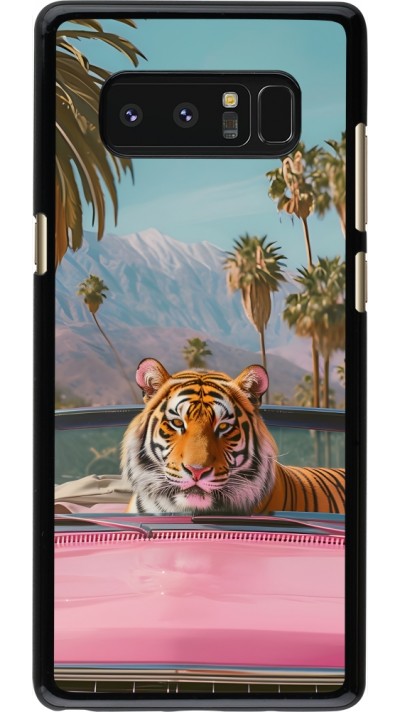 Samsung Galaxy Note8 Case Hülle - Tiger Auto rosa