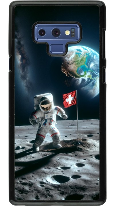 Samsung Galaxy Note9 Case Hülle - Astro Schweiz auf dem Mond