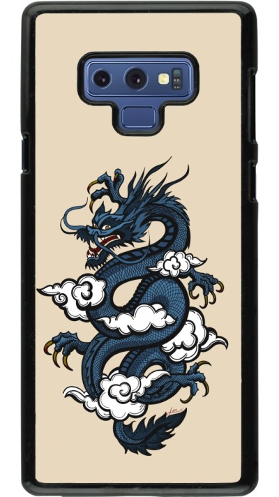 Samsung Galaxy Note9 Case Hülle - Blue Dragon Tattoo