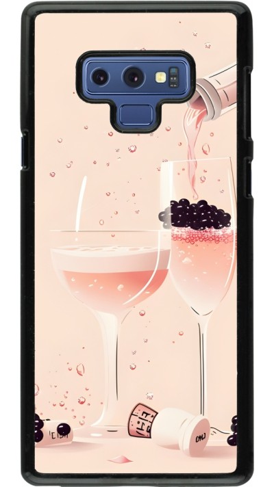 Samsung Galaxy Note9 Case Hülle - Champagne Pouring Pink