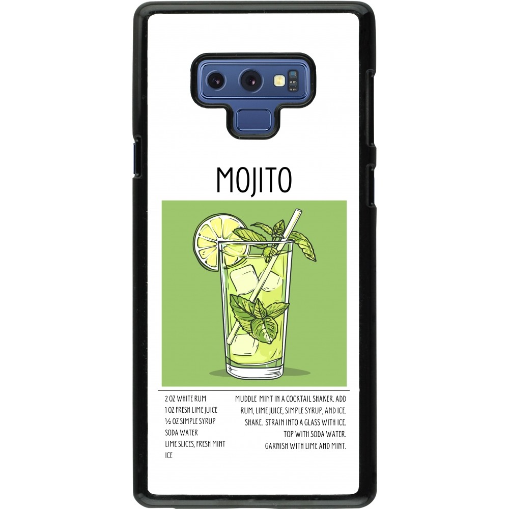 Samsung Galaxy Note9 Case Hülle - Cocktail Rezept Mojito