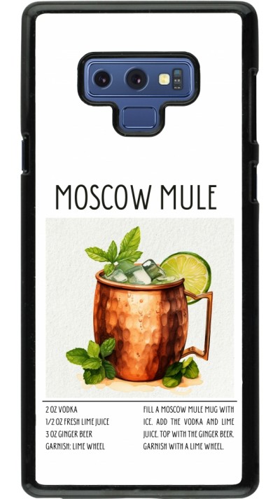 Samsung Galaxy Note9 Case Hülle - Cocktail Rezept Moscow Mule