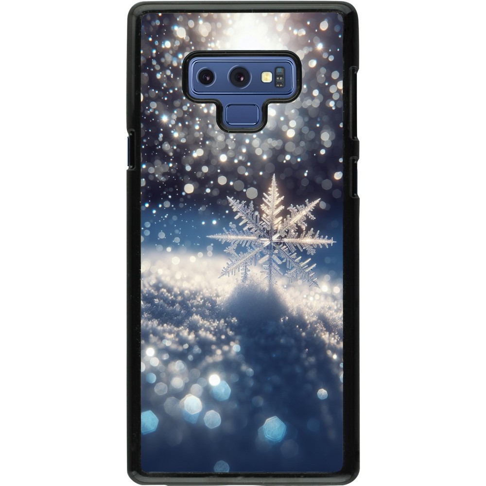 Samsung Galaxy Note9 Case Hülle - Schneeflocke Solar Glanz