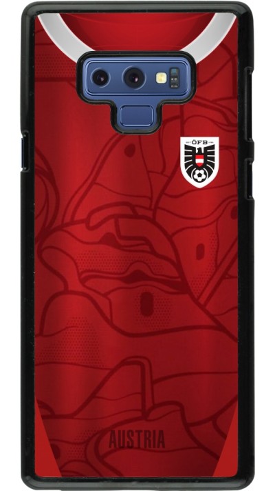 Coque Samsung Galaxy Note9 - Maillot de football Autriche personnalisable