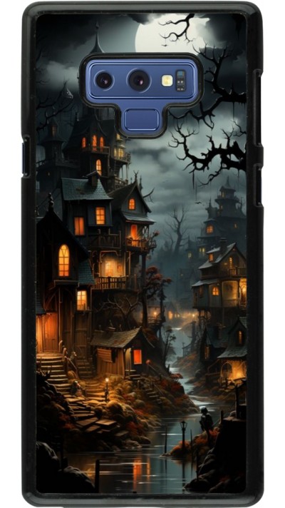 Samsung Galaxy Note9 Case Hülle - Halloween 2024 scary town