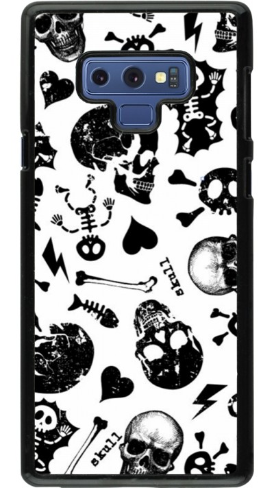 Samsung Galaxy Note9 Case Hülle - Halloween 2024 skeleton mix