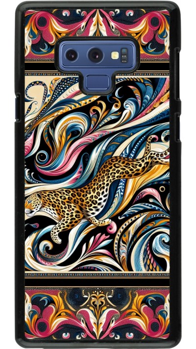 Samsung Galaxy Note9 Case Hülle - Leopard Abstrakte Kunst