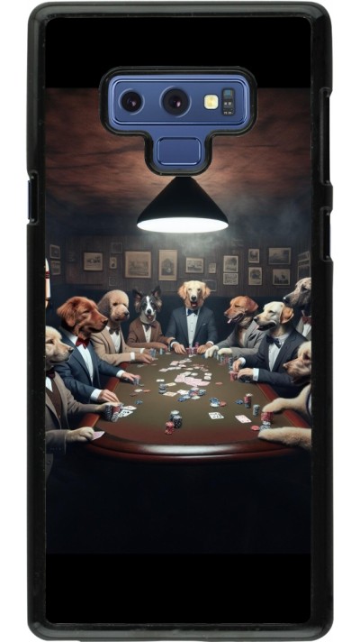 Samsung Galaxy Note9 Case Hülle - Die Pokerhunde