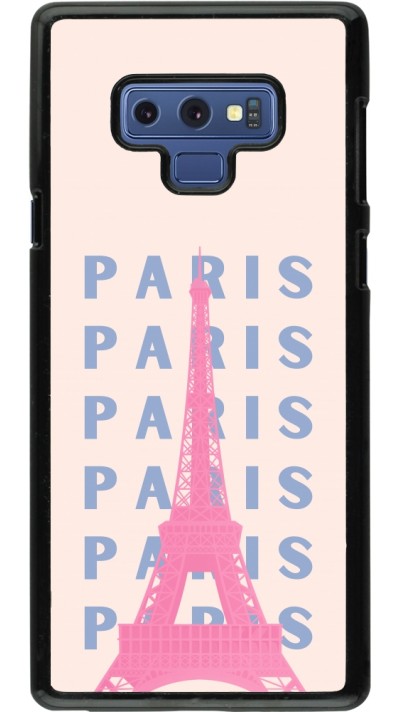 Samsung Galaxy Note9 Case Hülle - Paris Pink Print