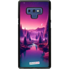 Samsung Galaxy Note9 Case Hülle - Lila-rosa Landschaft