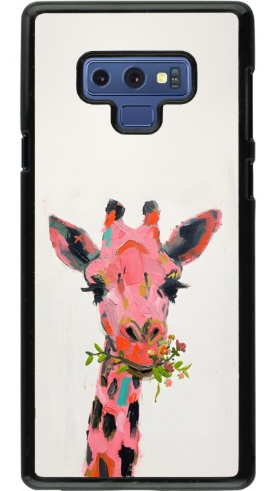 Samsung Galaxy Note9 Case Hülle - Pink Girafe Paint