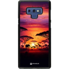 Samsung Galaxy Note9 Case Hülle - Safari Sonnenuntergang Wildtiere