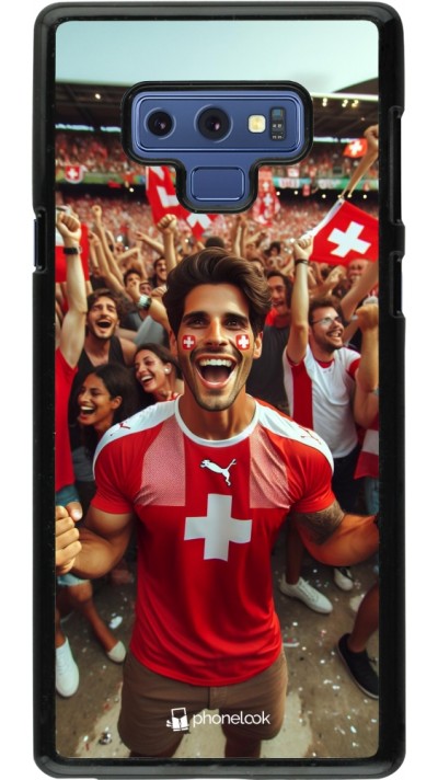 Coque Samsung Galaxy Note9 - Supporter Suisse Euro 2024