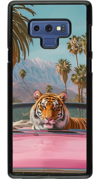 Coque Samsung Galaxy Note9 - Tigre voiture rose