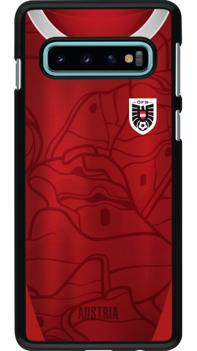 Coque Samsung Galaxy S10 - Maillot de football Autriche personnalisable