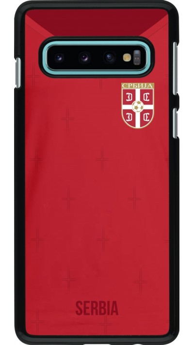 Samsung Galaxy S10 Case Hülle - Serbien 2022 personalisierbares Fussballtrikot