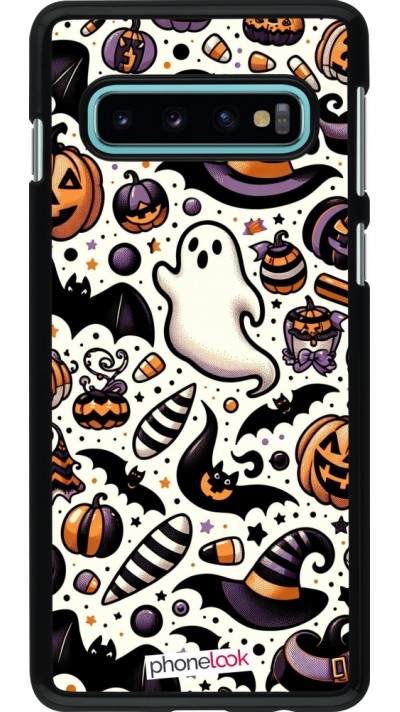 Samsung Galaxy S10 Case Hülle - Halloween 2024 Niedliches Muster