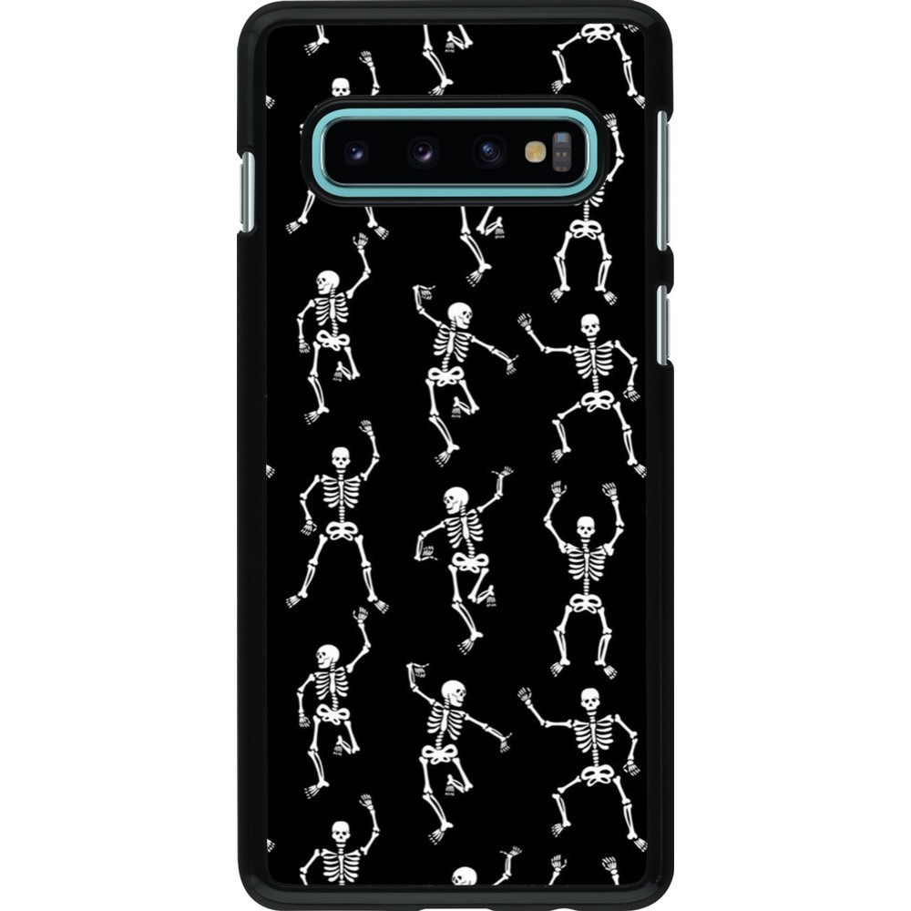 Samsung Galaxy S10 Case Hülle - Halloween 2024 dancing skeleton