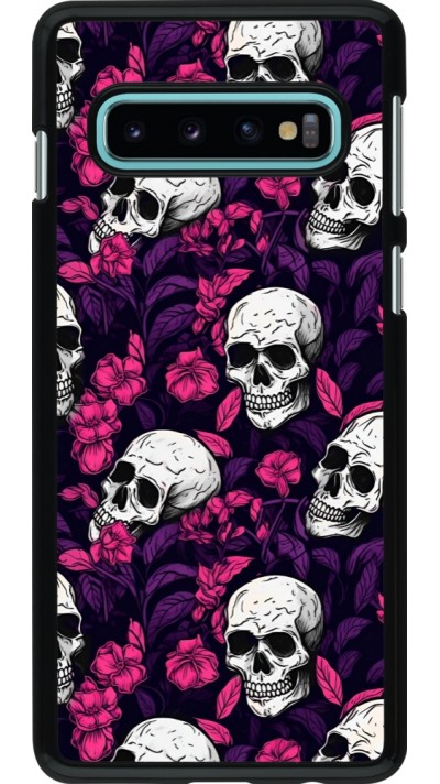 Samsung Galaxy S10 Case Hülle - Halloween 2024 romantic skulls