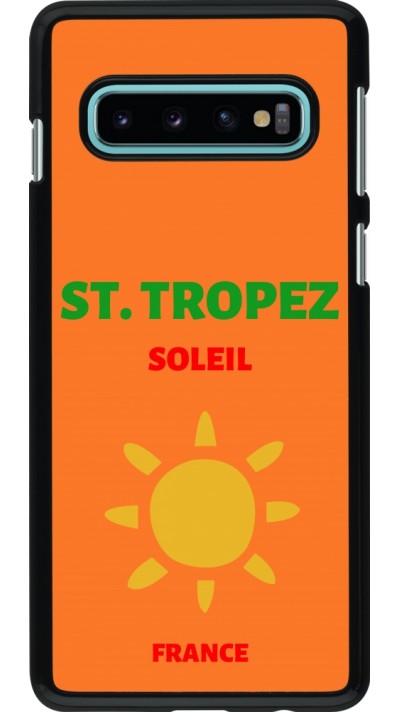 Samsung Galaxy S10 Case Hülle - Pop Summer Destination St-Tropez