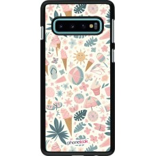 Samsung Galaxy S10 Case Hülle - Sommer Pink Muster