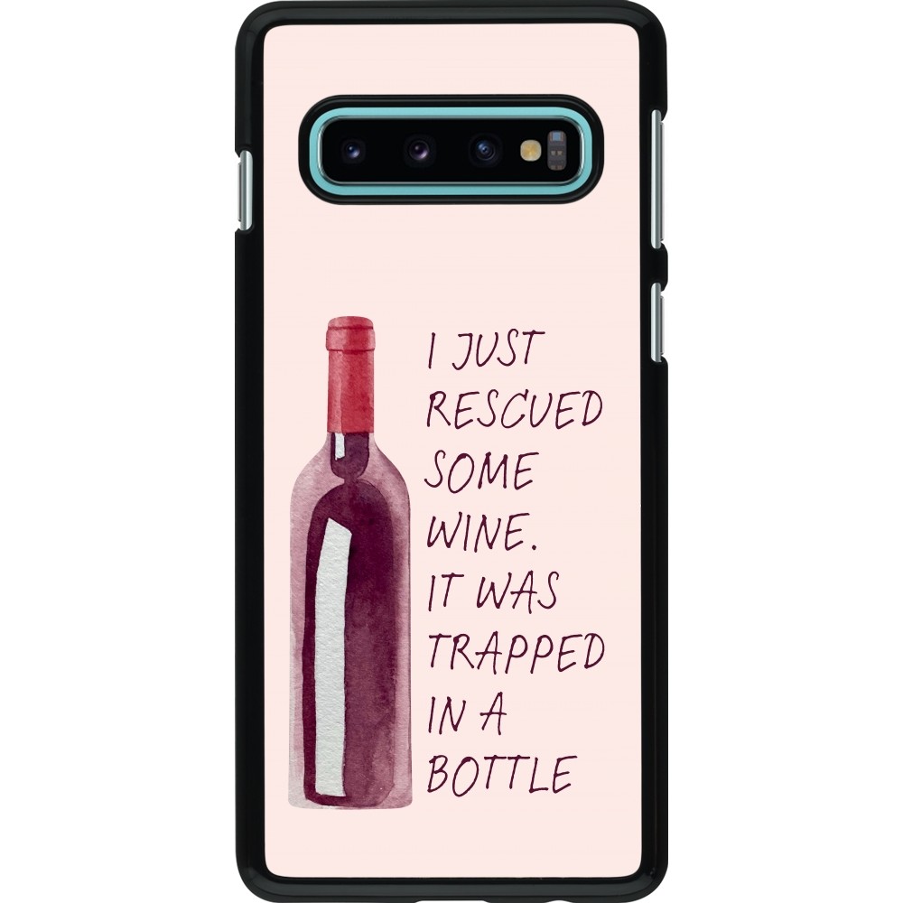 Samsung Galaxy S10 Case Hülle - I just rescued some wine