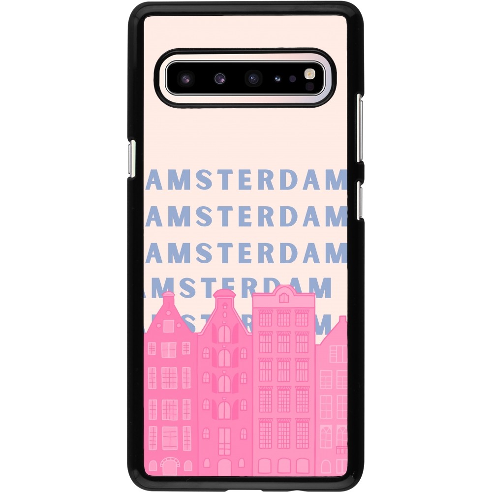 Samsung Galaxy S10 5G Case Hülle - Amsterdam Pink Print