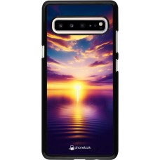 Samsung Galaxy S10 5G Case Hülle - Sonnenuntergang gelb violett