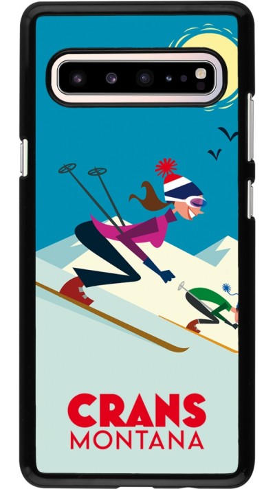 Samsung Galaxy S10 5G Case Hülle - Crans-Montana Ski Downhill