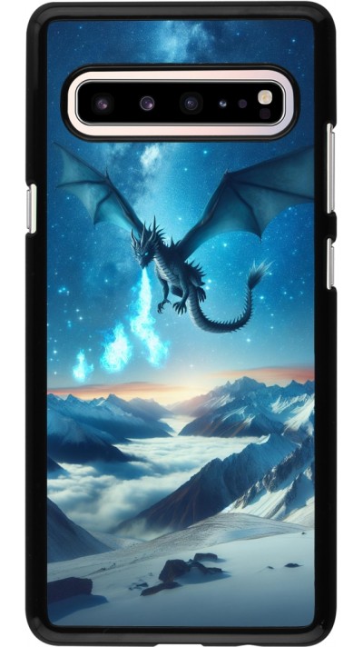 Samsung Galaxy S10 5G Case Hülle - Drache nächtliche Berg